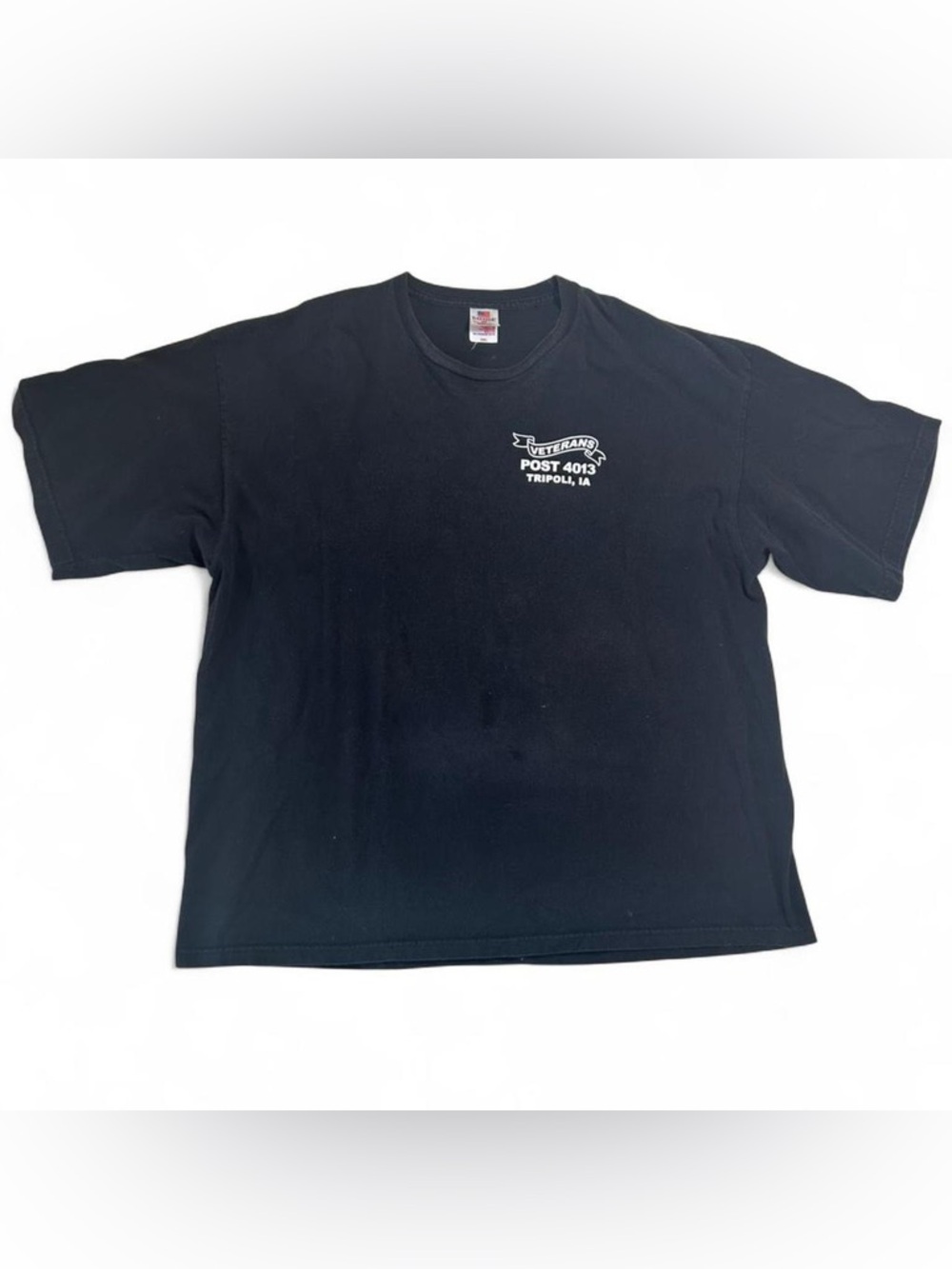 Bayside USA Made Veterans Graphic Tee Black 3XL Patriotic Shirt